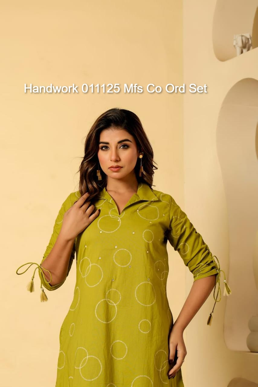 Handwork 011125 Mfs Cotton Co Ord Set Manufacturer Gujarat