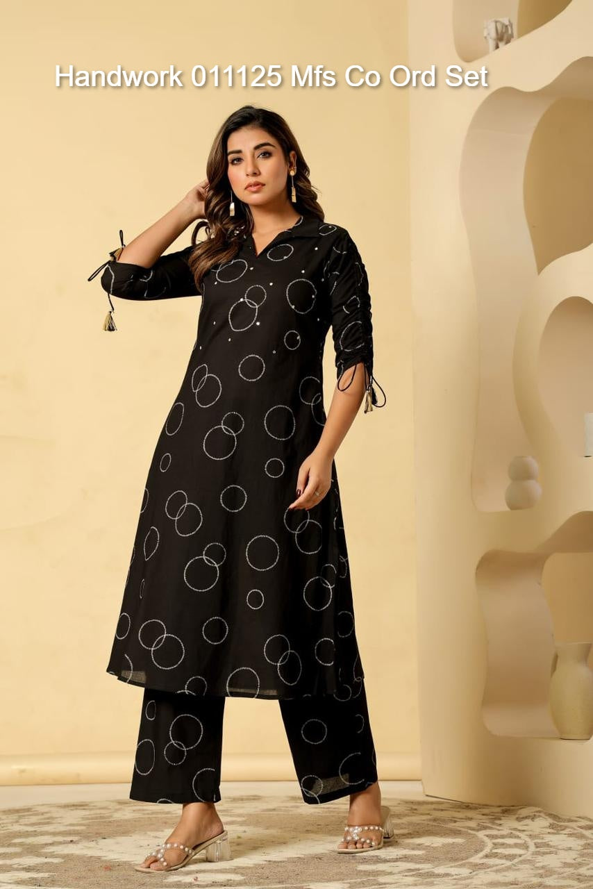 Handwork 011125 Mfs Cotton Co Ord Set Manufacturer Gujarat