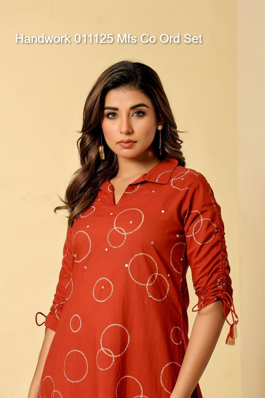 Handwork 011125 Mfs Cotton Co Ord Set Manufacturer Gujarat