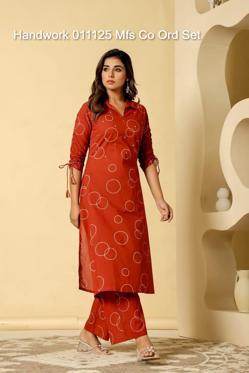 Handwork 011125 Mfs Cotton Co Ord Set Manufacturer Gujarat