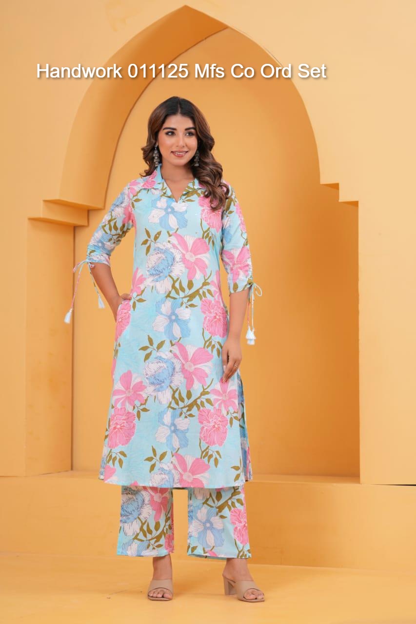 Handwork 011125 Mfs Cotton Co Ord Set Manufacturer Gujarat