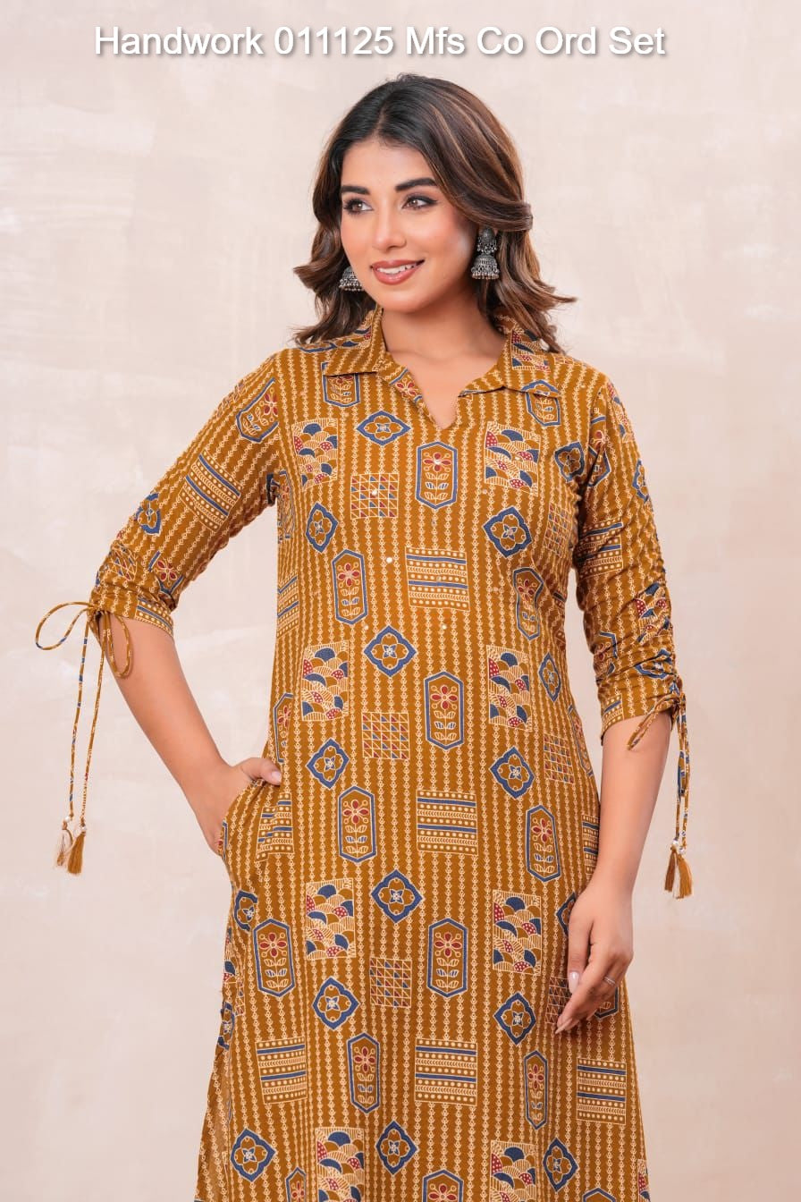 Handwork 011125 Mfs Cotton Co Ord Set Manufacturer Gujarat