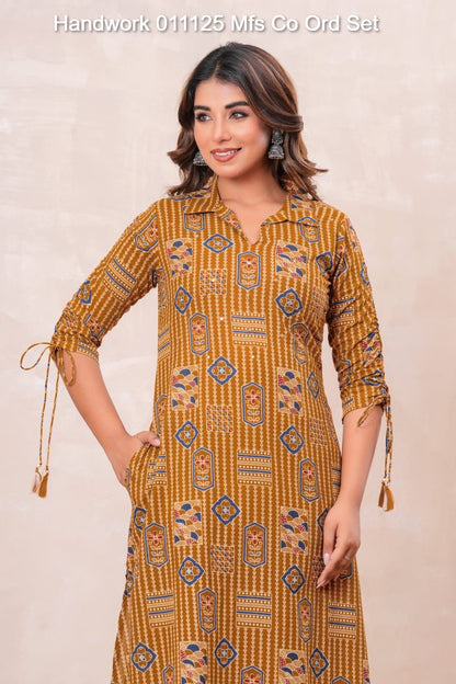 Handwork 011125 Mfs Cotton Co Ord Set Manufacturer Gujarat