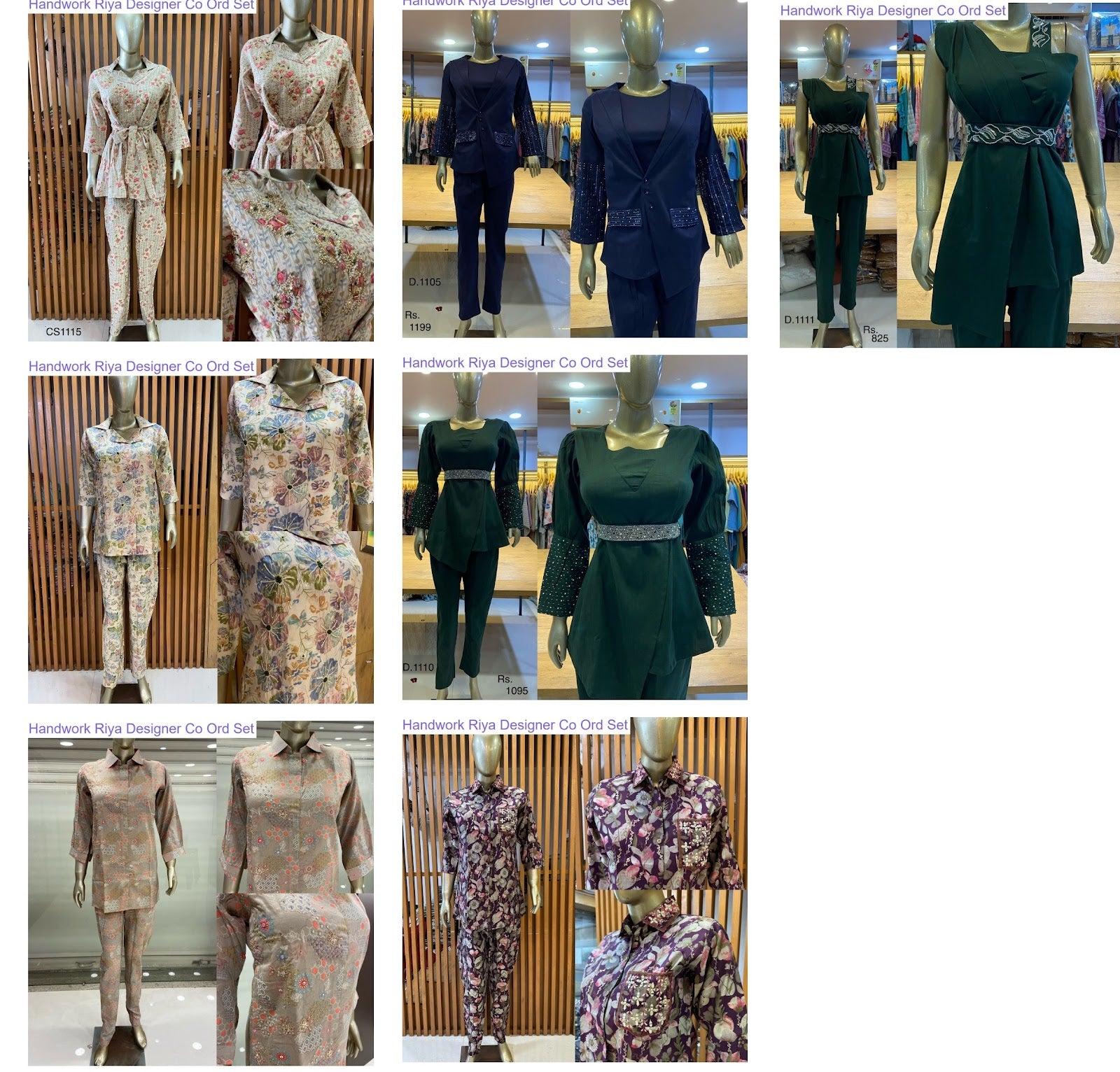 Handwork Riya Designer Modal Co Ord Set Supplier Ahmedabad