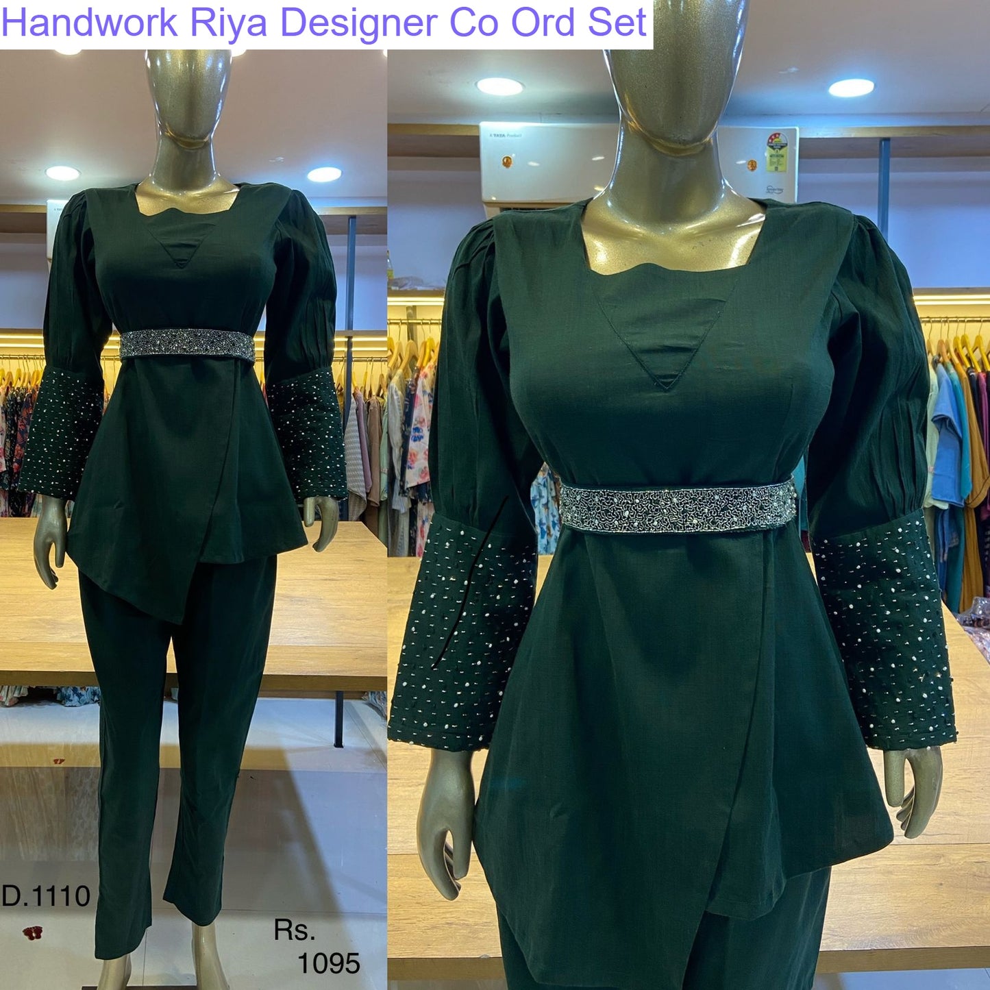 Handwork Riya Designer Modal Co Ord Set Supplier Ahmedabad