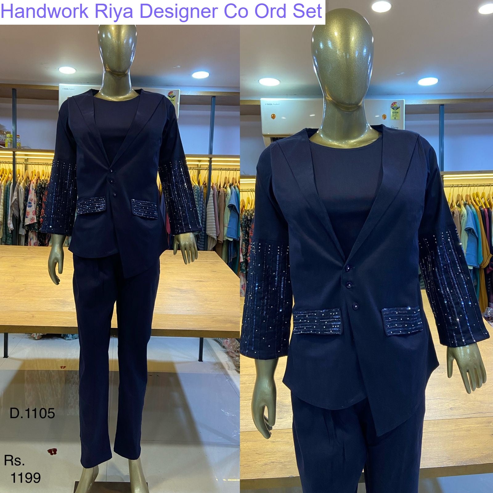 Handwork Riya Designer Modal Co Ord Set Supplier Ahmedabad