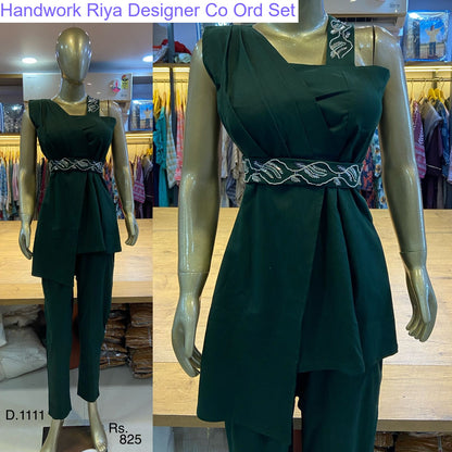 Handwork Riya Designer Modal Co Ord Set Supplier Ahmedabad