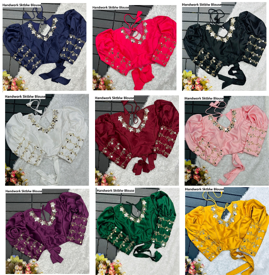 Handwork Sktblw Silk Blouse Manufacturer Gujarat