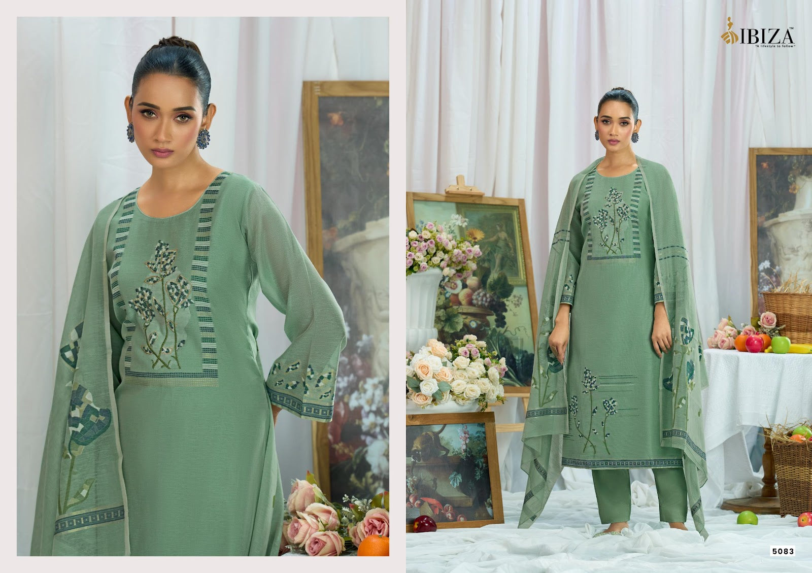 Haneen Ibiza Organic Cotton Pant Style Suits Wholesale Price