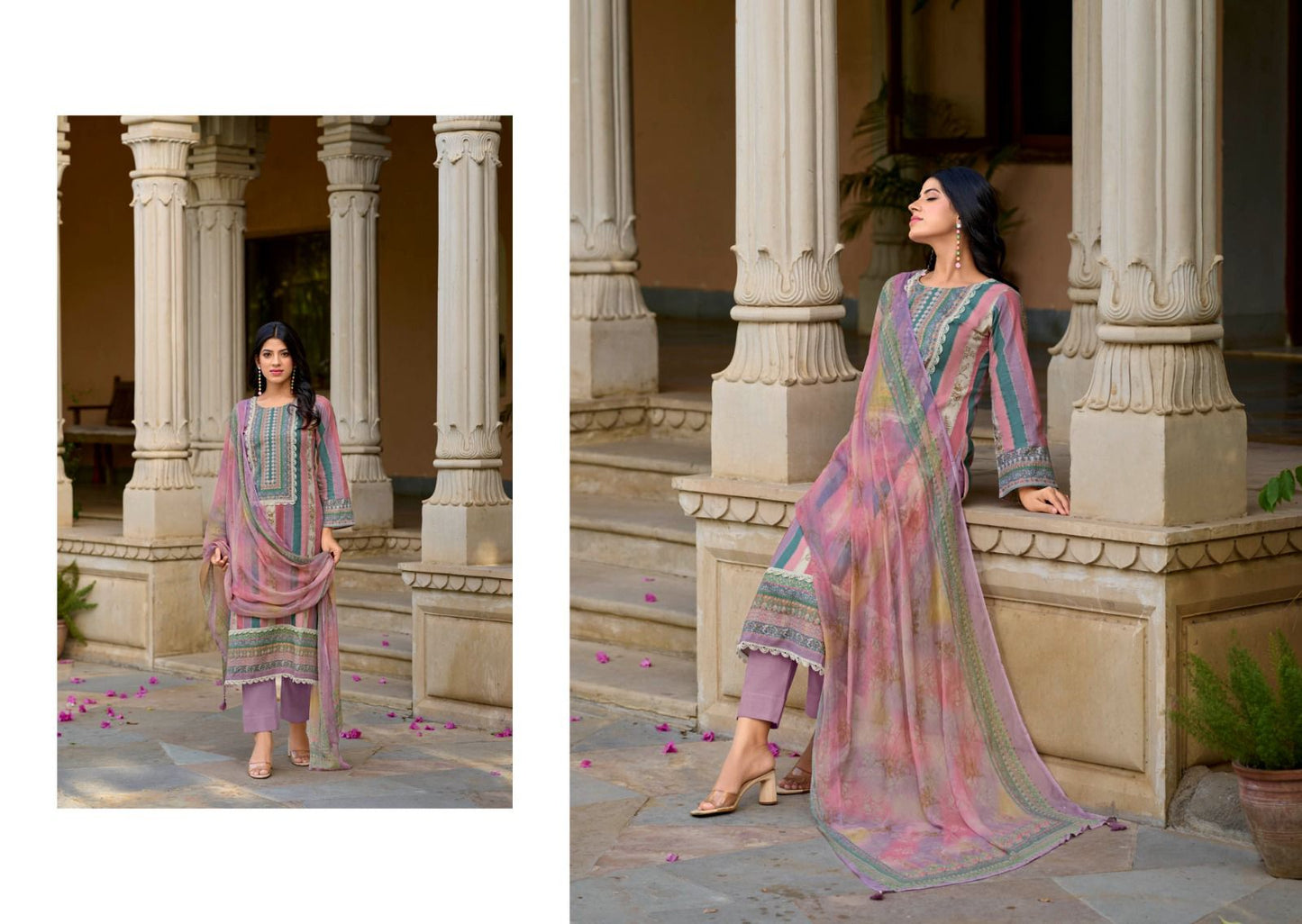 Hania Kilory Lawn Cotton Karachi Salwar Suits Wholesaler
