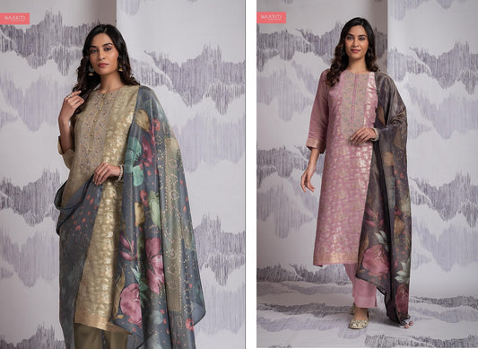 Hania Naariti Tissue Jacquard Pant Style Suits Wholesaler Ahmedabad