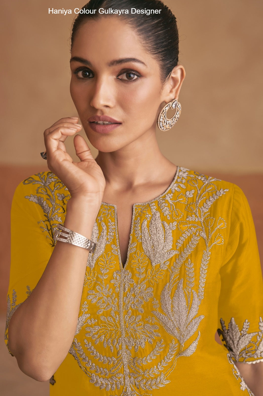 Haniya Colour Gulkayra Designer Chinon Readymade Suits Supplier Ahmedabad