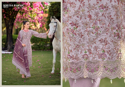 Haniya Hiba Khuda Baksh Prints Lawn Karachi Salwar Suits Manufacturer Ahmedabad