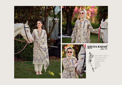 Haniya Hiba Khuda Baksh Prints Lawn Karachi Salwar Suits Manufacturer Ahmedabad