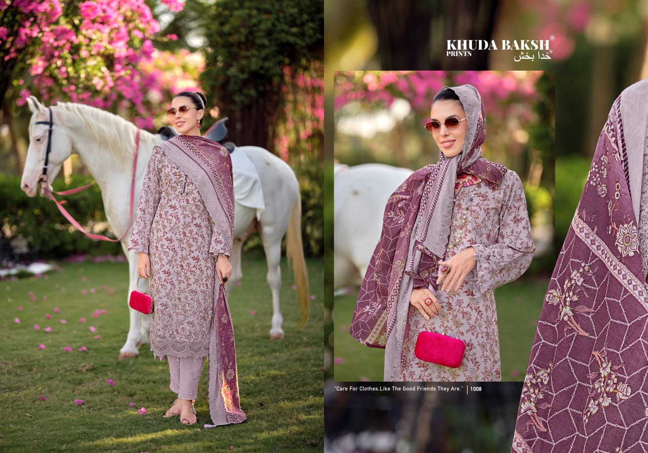 Haniya Hiba Khuda Baksh Prints Lawn Karachi Salwar Suits Manufacturer Ahmedabad