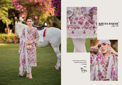 Haniya Hiba Khuda Baksh Prints Lawn Karachi Salwar Suits Manufacturer Ahmedabad