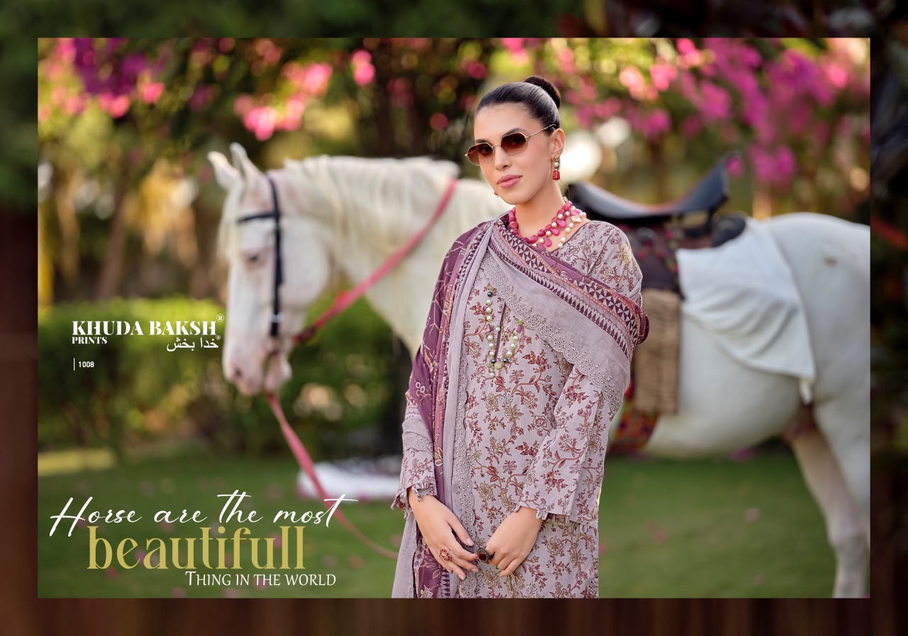 Haniya Hiba Khuda Baksh Prints Lawn Karachi Salwar Suits Manufacturer Ahmedabad