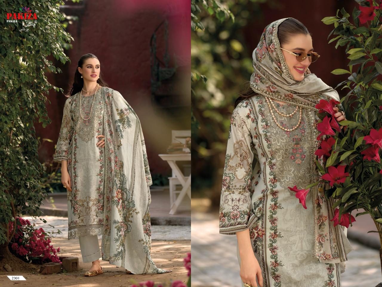 Haniya Hiba Vol 23 Pakiza Prints Lawn Cotton Karachi Salwar Suits Wholesaler India