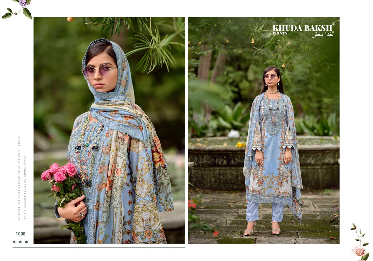 Haniya Hiba Vol 2 Khuda Baksh Prints Lawn Karachi Salwar Suits Wholesale Price