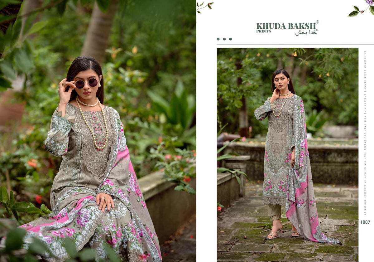 Haniya Hiba Vol 2 Khuda Baksh Prints Lawn Karachi Salwar Suits Wholesale Price