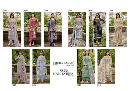 Haniya Hiba Vol 2 Khuda Baksh Prints Lawn Karachi Salwar Suits Wholesale Price