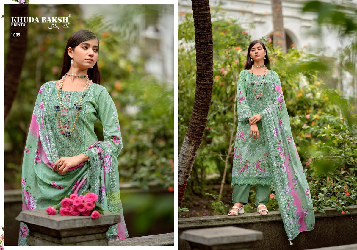 Haniya Hiba Vol 2 Khuda Baksh Prints Lawn Karachi Salwar Suits Wholesale Price