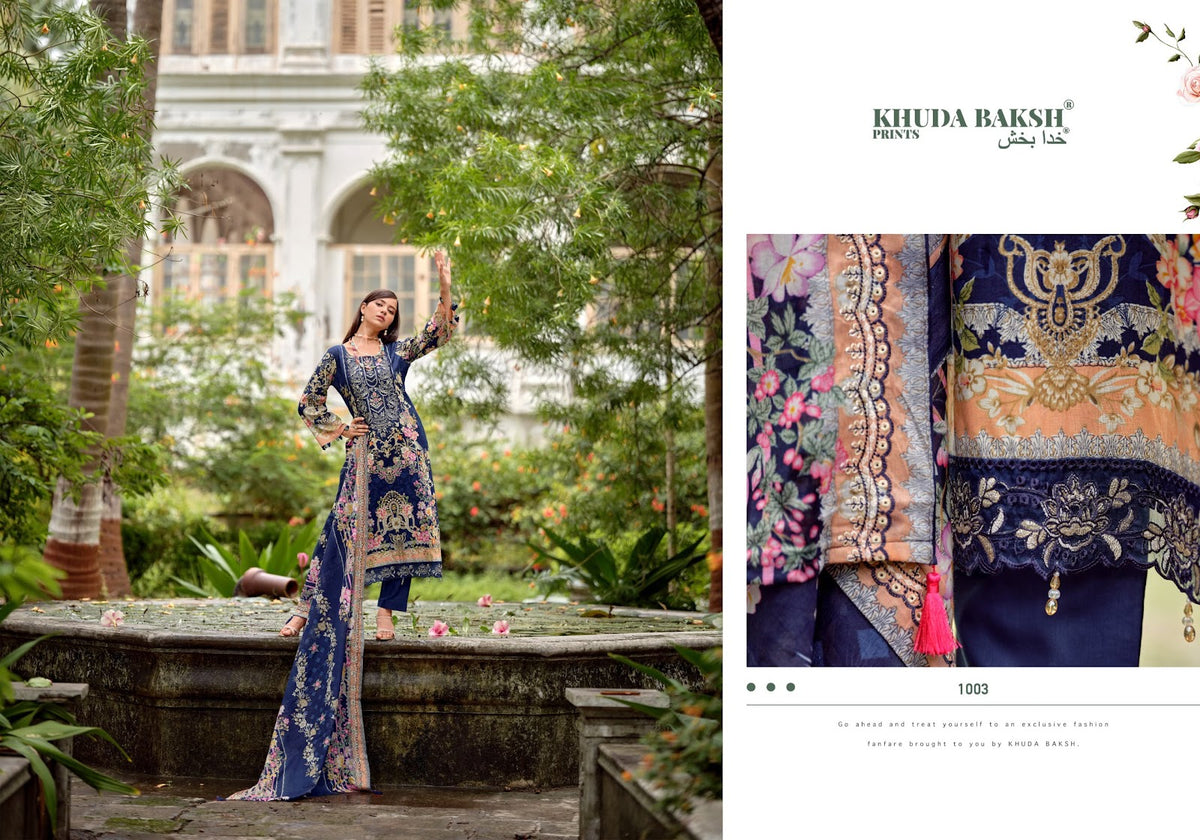 Haniya Hiba Vol 2 Khuda Baksh Prints Lawn Karachi Salwar Suits Wholesale Price
