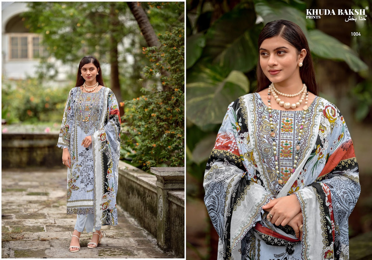 Haniya Hiba Vol 2 Khuda Baksh Prints Lawn Karachi Salwar Suits Wholesale Price