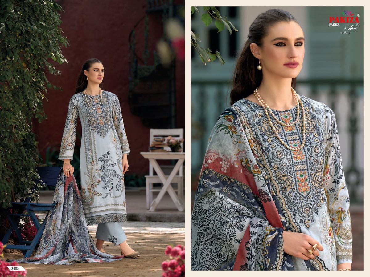 Haniya Hiba Vol 34 Pakiza Prints Lawn Cotton Karachi Salwar Suits Exporter