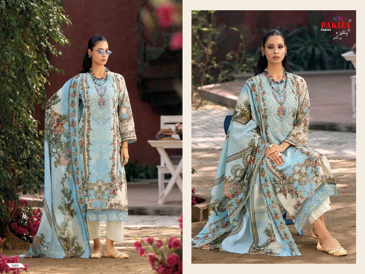 Haniya Hiba Vol 34 Pakiza Prints Lawn Cotton Karachi Salwar Suits Exporter