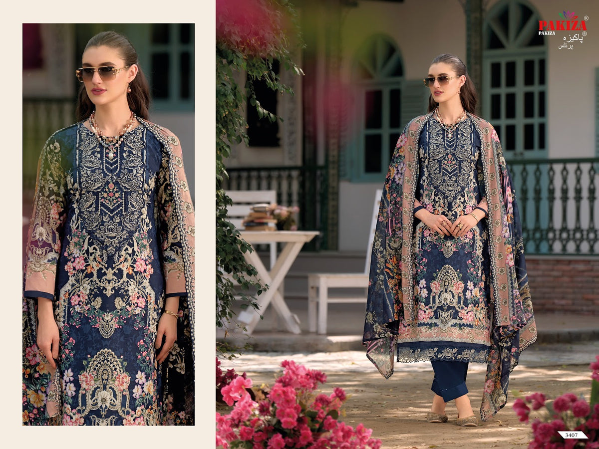 Haniya Hiba Vol 34 Pakiza Prints Lawn Cotton Karachi Salwar Suits Exporter