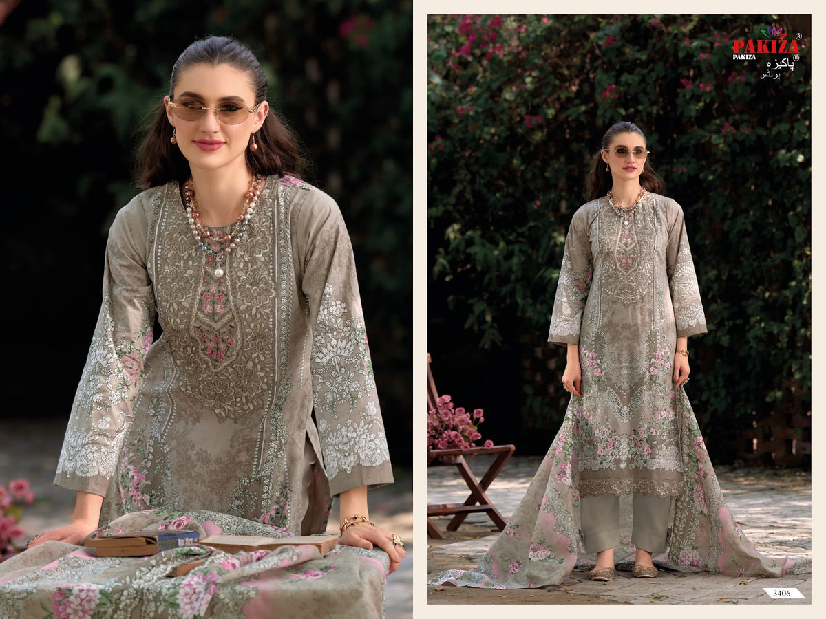 Haniya Hiba Vol 34 Pakiza Prints Lawn Cotton Karachi Salwar Suits Exporter