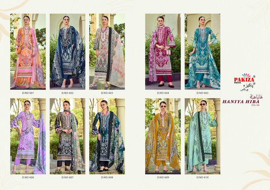 haniya hiba vol 6 pakiza prints lawn cotton karachi salwar suits supplier gujarat