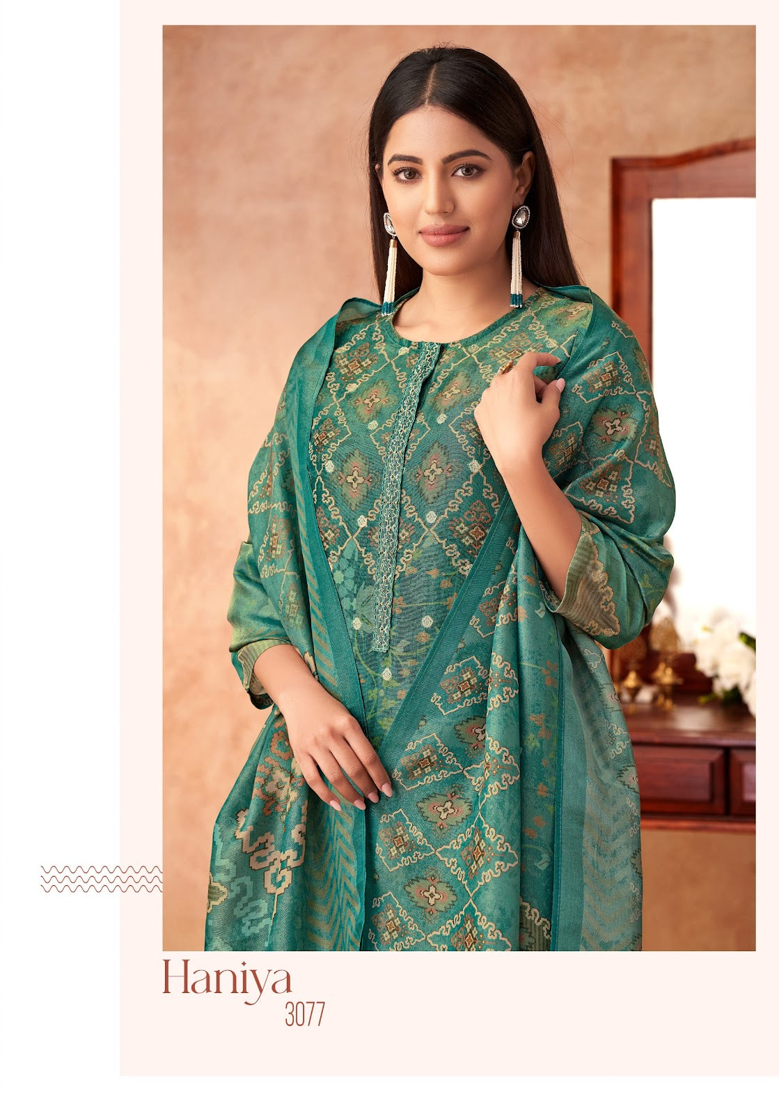 Haniya Sahiba Tm Simmer Tissue Plazzo Style Suits Supplier