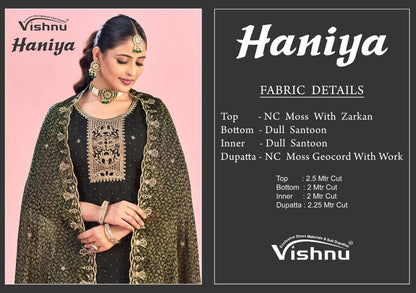 Haniya Vishnu Impex Moss Pant Style Suits Exporter India