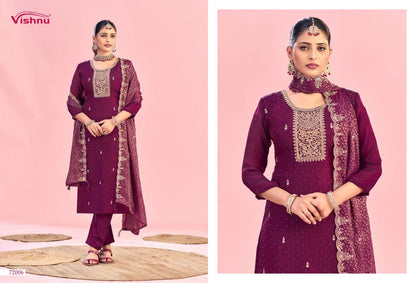 Haniya Vishnu Impex Moss Pant Style Suits Exporter India