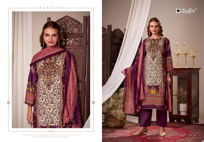 Haniya Zulfat Designer Jam Cotton Karachi Salwar Suits Exporter Gujarat