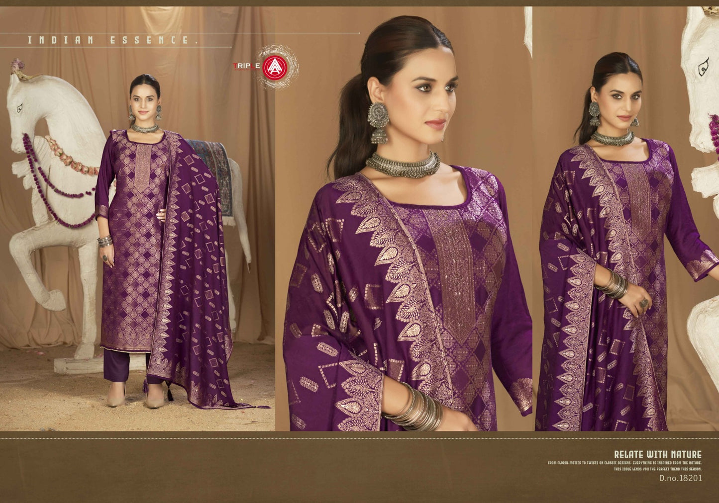 Hanshika Vol 4 Triple Aaa Viscose Muslin Pant Style Suits Exporter Ahmedabad