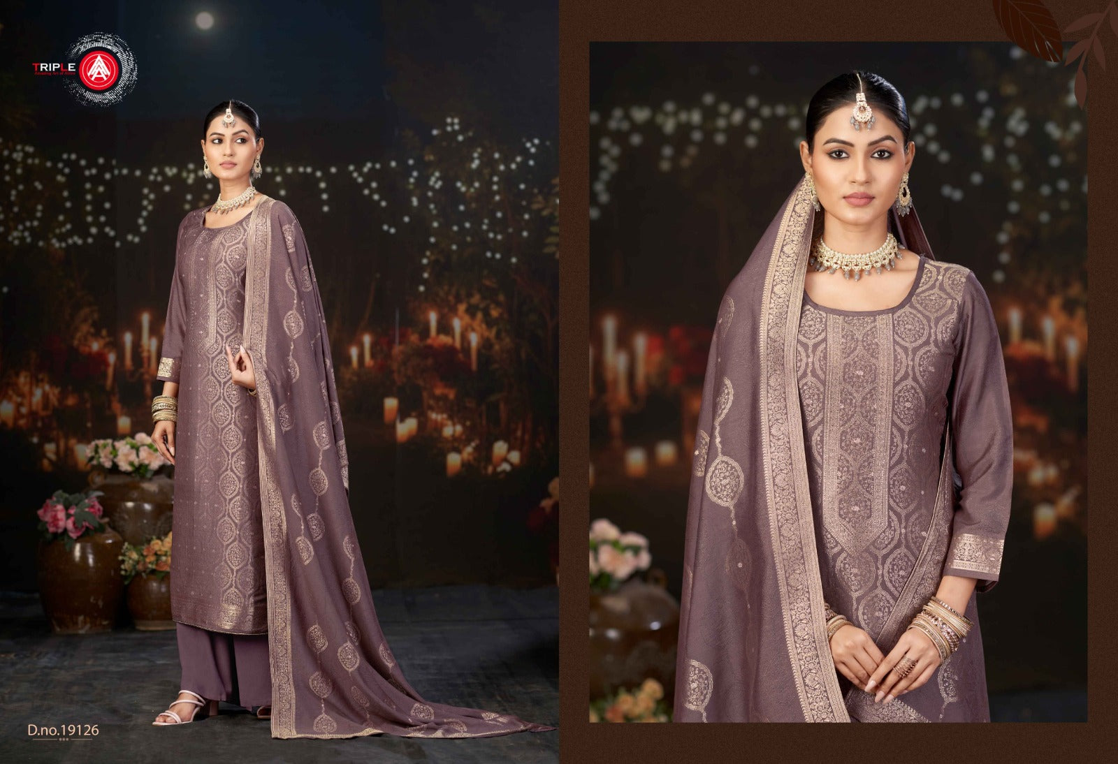 Hanshika Vol 6 Triple Aaa Muslin Jacquard Pant Style Suits Wholesaler Gujarat