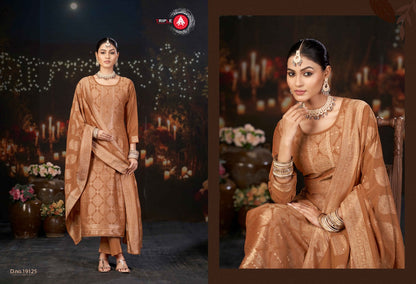 Hanshika Vol 6 Triple Aaa Muslin Jacquard Pant Style Suits Wholesaler Gujarat