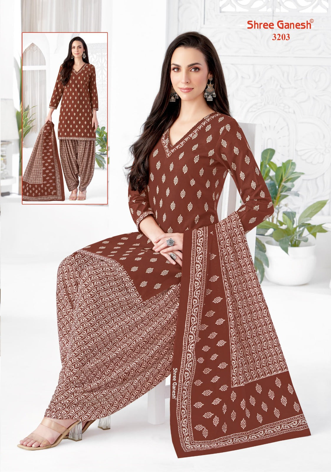Hansika Special Vol 2 Patiyala With Pocket Shree Ganesh Cotton Dress Material Wholesaler Gujarat