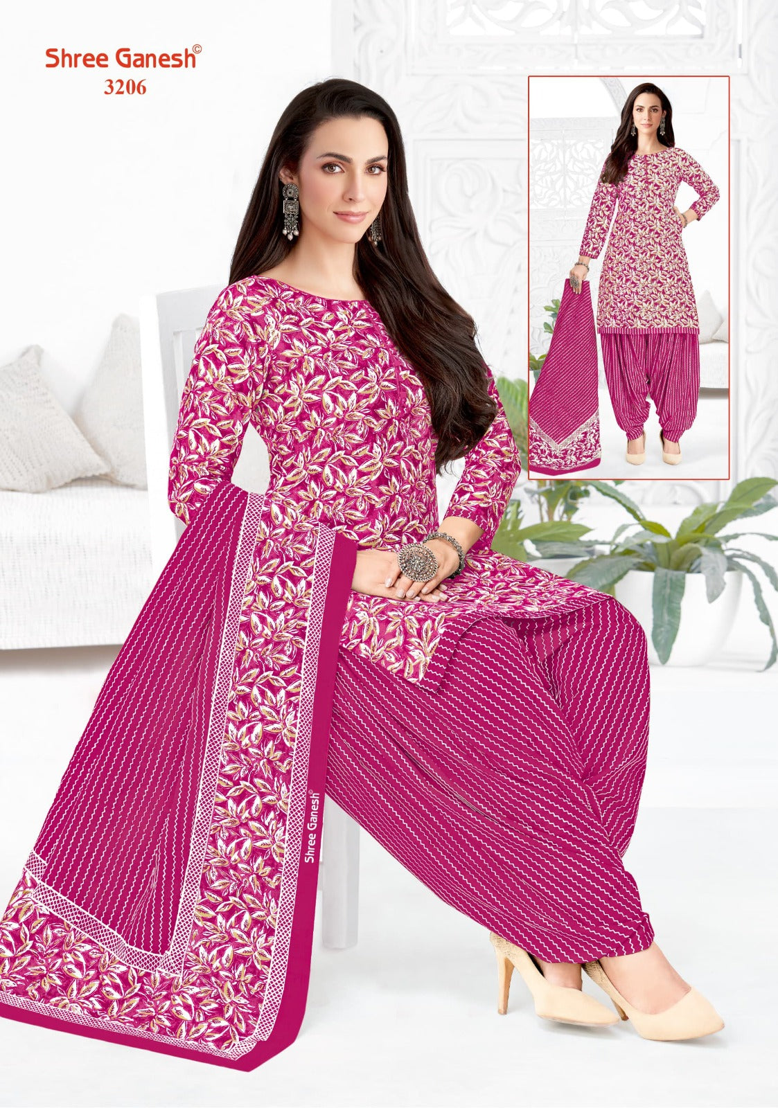 Hansika Special Vol 2 Patiyala With Pocket Shree Ganesh Cotton Dress Material Wholesaler Gujarat