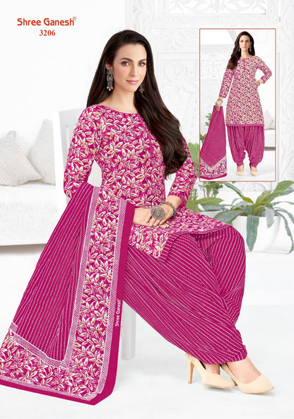 Hansika Special Vol 2 Patiyala With Pocket Shree Ganesh Cotton Dress Material Wholesaler Gujarat