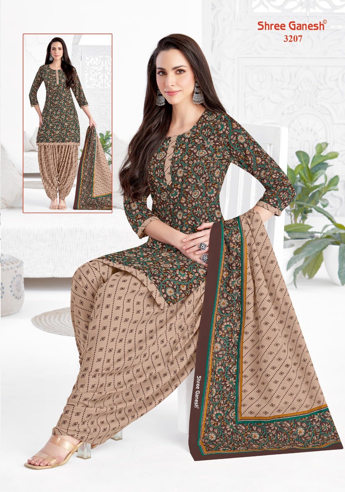 Hansika Special Vol 2 Patiyala With Pocket Shree Ganesh Cotton Dress Material Wholesaler Gujarat