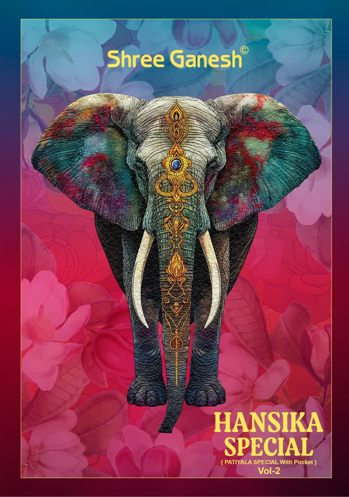 Hansika Special Vol 2 Patiyala With Pocket Shree Ganesh Cotton Dress Material Wholesaler Gujarat