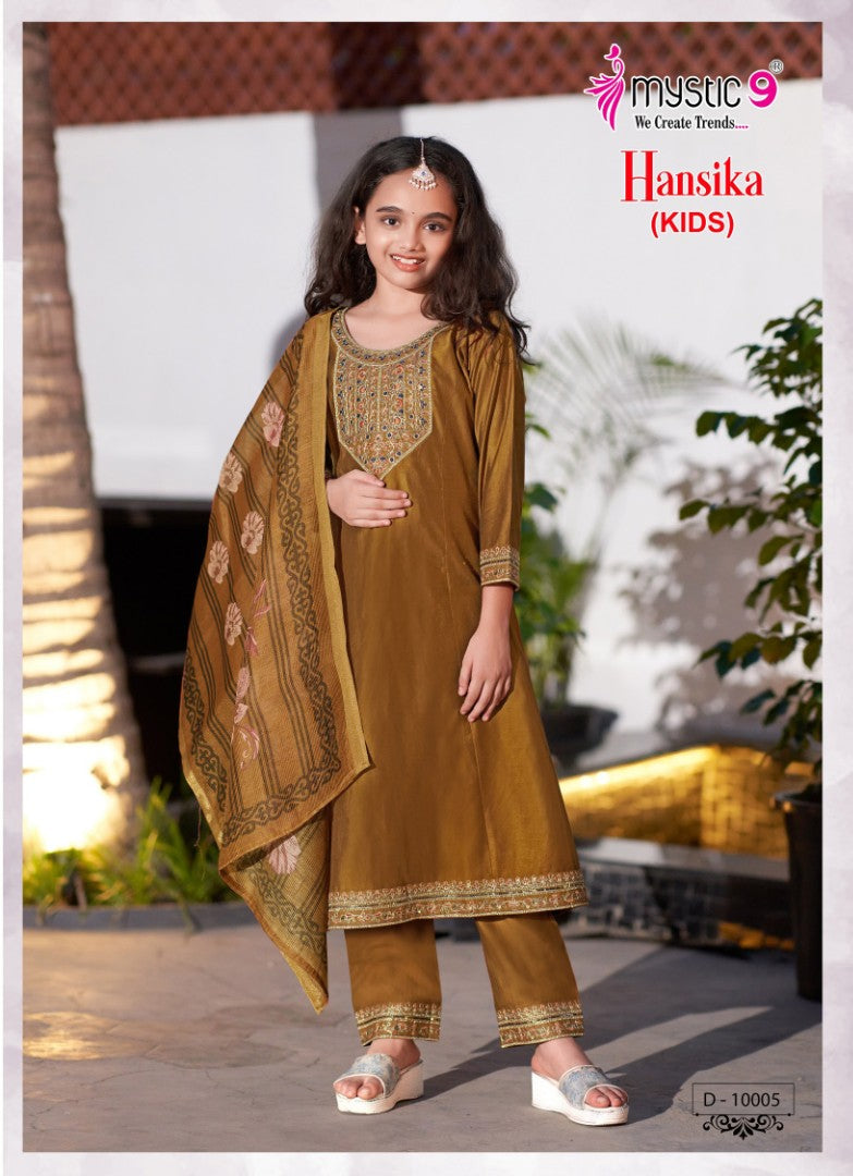Hansika Vol 1 Mystic 9 Gadwal Girls Readymade Pant Suits Wholesale Rate