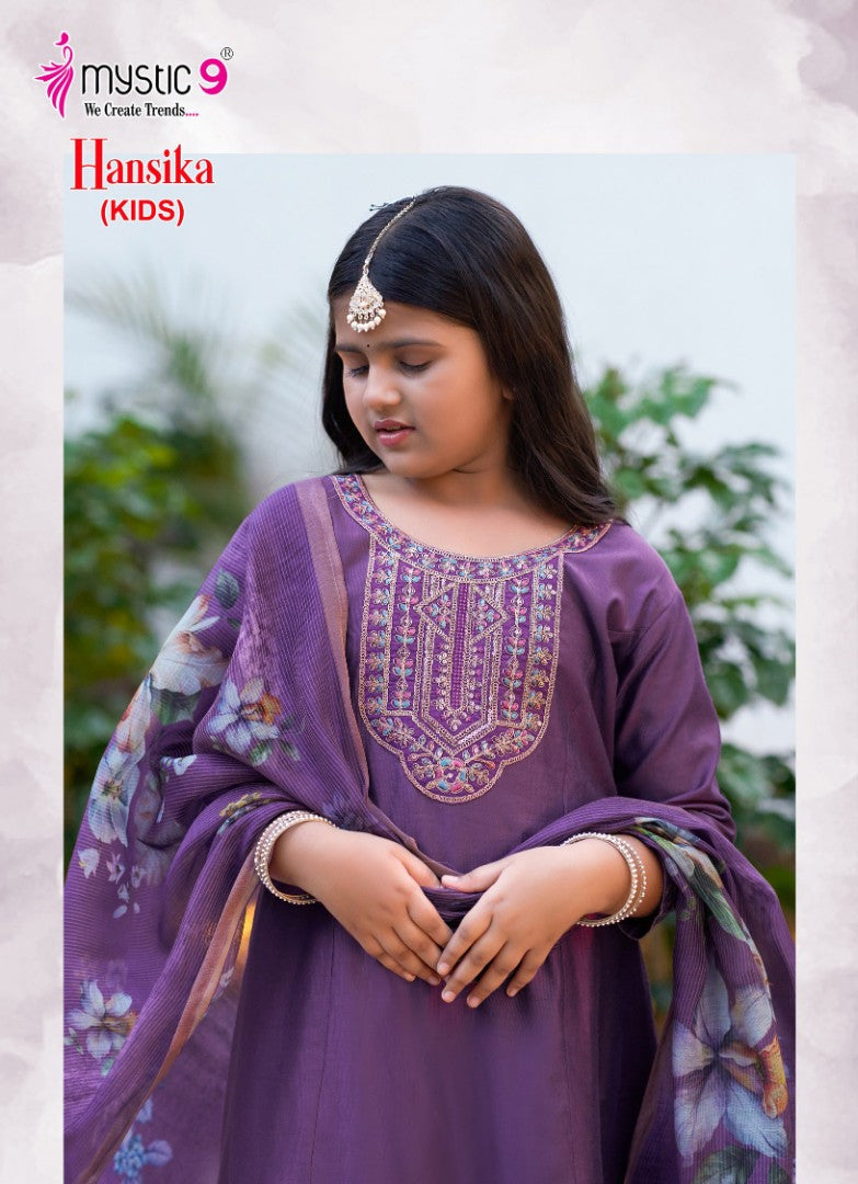 Hansika Vol 1 Mystic 9 Gadwal Girls Readymade Pant Suits Wholesale Rate