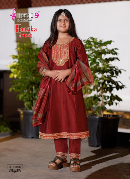 Hansika Vol 1 Mystic 9 Gadwal Girls Readymade Pant Suits Wholesale Rate