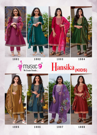 Hansika Vol 1 Mystic 9 Gadwal Girls Readymade Pant Suits Wholesale Rate