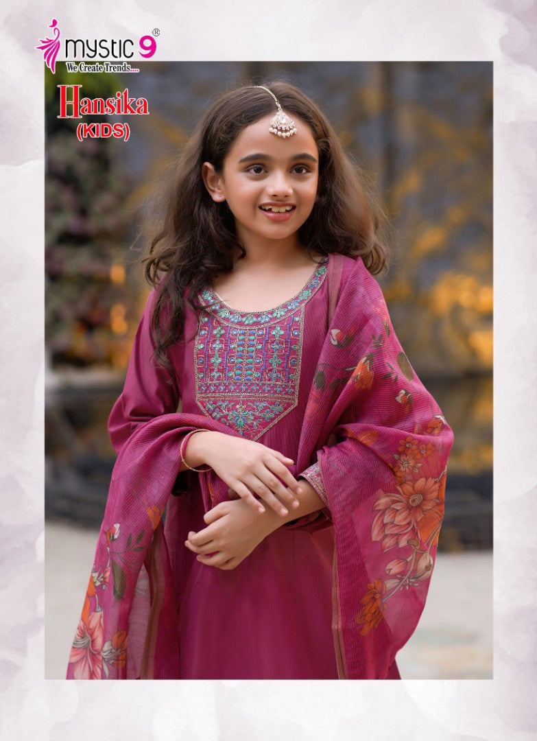 Hansika Vol 1 Mystic 9 Gadwal Girls Readymade Pant Suits Wholesale Rate